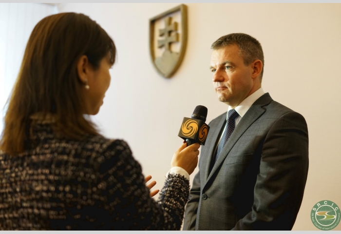 6 H.E. Peter Pellegrini, Deputy Prime Minister of Slovakia interviews with Phoenix TV