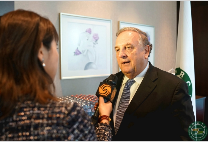 Mr. Peter Mihok, Chairman of WCF and Slovak Chamber of Commerce and Industry interviews with Phoenix TV