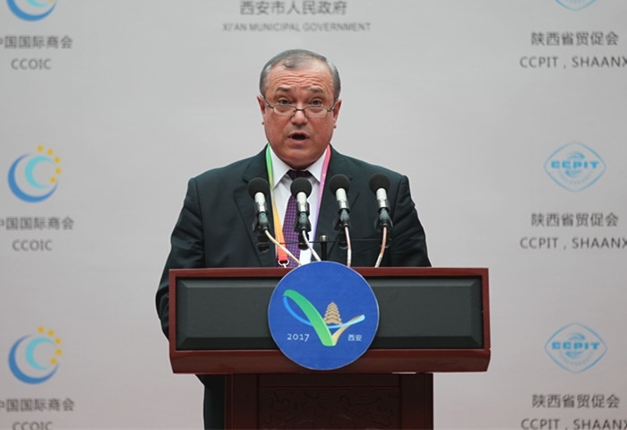 10-欧洲-高加索-亚洲交通走廊政府间委员会常设秘书处秘书长米尔恰·奇奥普拉加发表主旨演讲